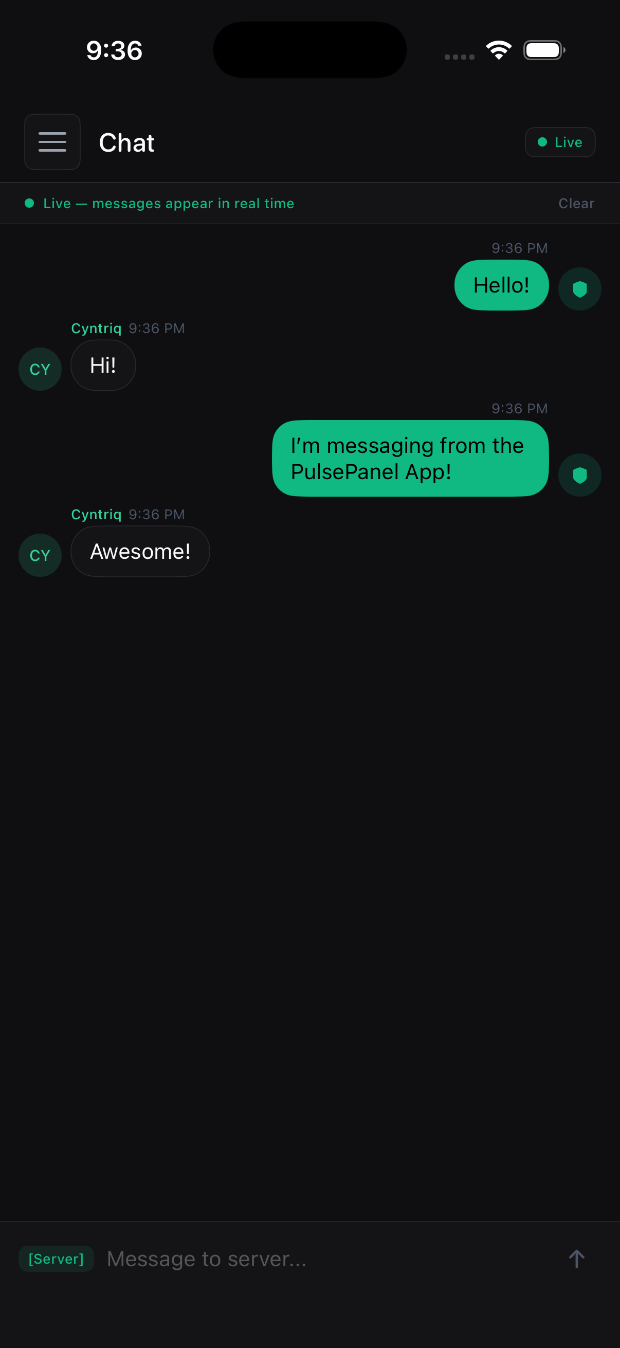 PulsePanel chat bridge
